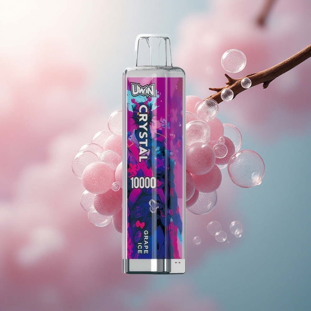Uwin Crystal 10000 Puffs Grozdni Led RGB s 5% nikotina, 650mAh, 18ml