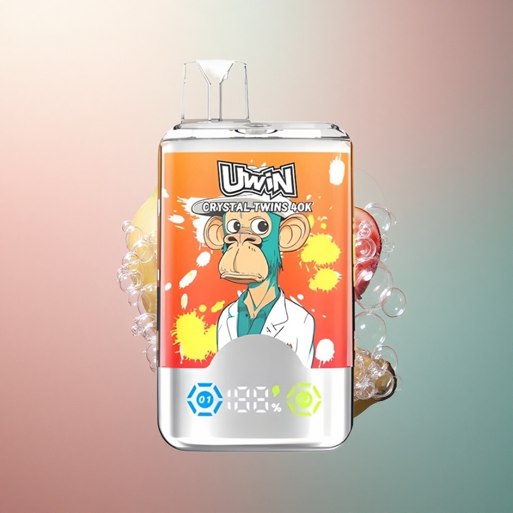 Uwin Crystal Twins 40000 Puffs Jagoda Banana Ljubav 32ml 850mAh Tip-C