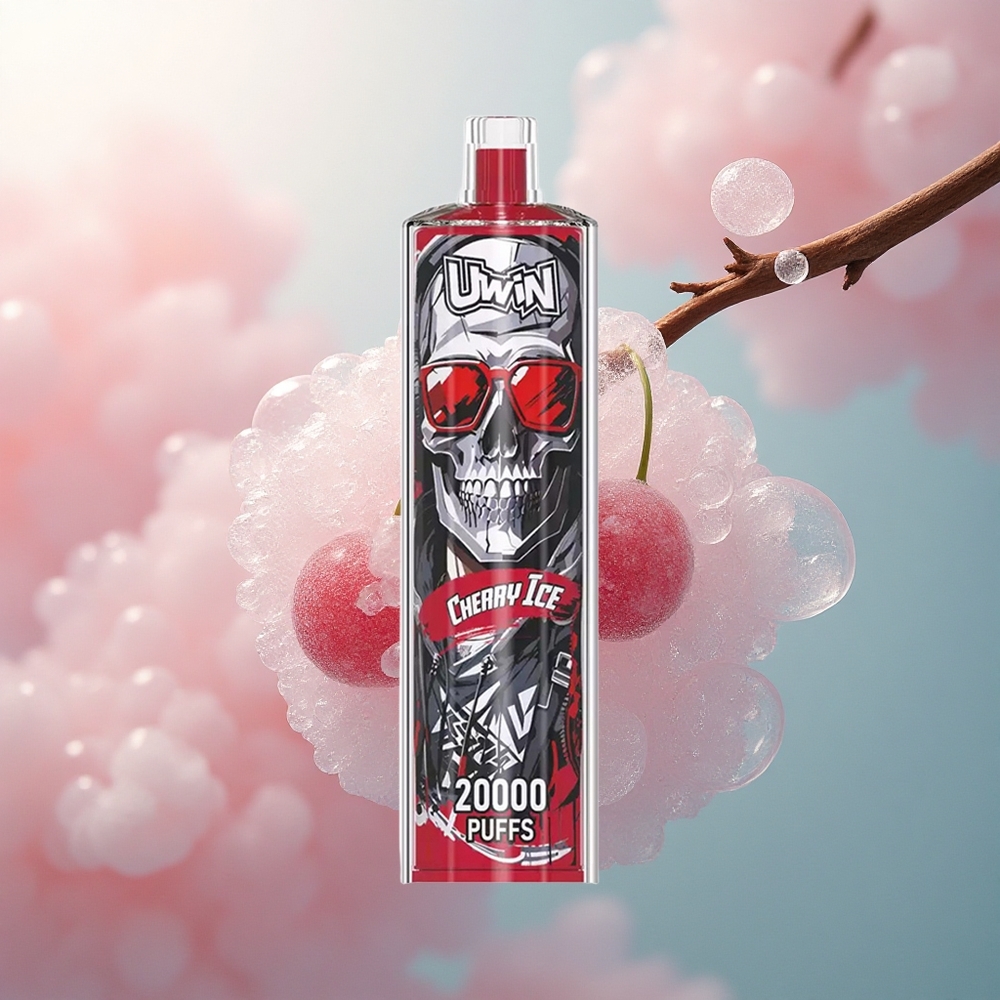 Uwin Shisha Hookah Crystal 20000 Puffs Trešnjevni Led s Mesh coil i 650 mAh